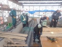 一般国道5号 仁木町 古別川橋橋台工事 2月-3