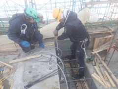 一般国道5号 仁木町 古別川橋橋台工事 2月-4