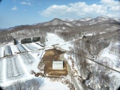 一般国道5号 仁木町 古別川橋橋台工事 3月-2