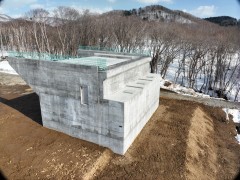 一般国道5号 仁木町 古別川橋橋台工事 3月-12