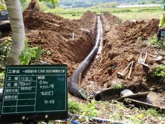 一般国道5号 仁木町 古別川橋橋台工事 5月-3