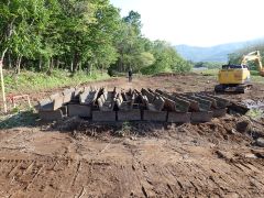 一般国道5号 仁木町 古別川橋橋台工事 5月-7