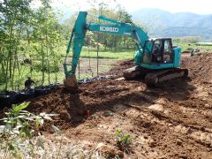 一般国道5号 仁木町 古別川橋橋台工事 5月-10