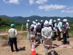 一般国道5号 仁木町 古別川橋橋台工事 6月-3