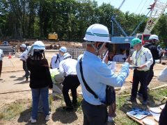 一般国道5号 仁木町 古別川橋橋台工事 6月-6