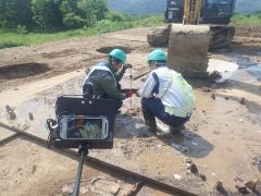 一般国道5号 仁木町 古別川橋橋台工事 6月-9