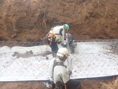 一般国道5号 仁木町 古別川橋橋台工事 6月-11