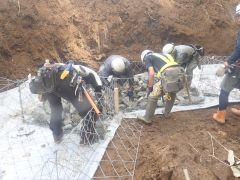 一般国道5号 仁木町 古別川橋橋台工事 6月-13