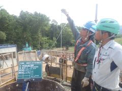 一般国道5号 仁木町 古別川橋橋台工事 6月-14