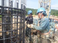 一般国道5号 仁木町 古別川橋橋台工事 6月-15