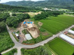 一般国道5号 仁木町 古別川橋橋台工事 7月-1