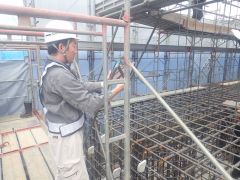 一般国道5号 仁木町 古別川橋橋台工事 9月-1