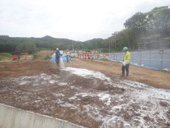 一般国道5号 仁木町 古別川橋橋台工事 9月-7