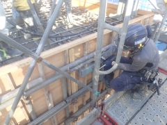 一般国道5号 仁木町 古別川橋橋台工事 9月-11