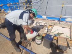 一般国道5号 仁木町 古別川橋橋台工事 9月-15