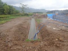 一般国道5号 仁木町 古別川橋橋台工事 9月-17