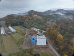 一般国道5号 仁木町 古別川橋橋台工事 10月-2