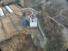 一般国道5号 仁木町 古別川橋橋台工事 11月-2