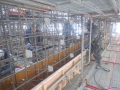 一般国道5号 仁木町 古別川橋橋台工事 12月-6